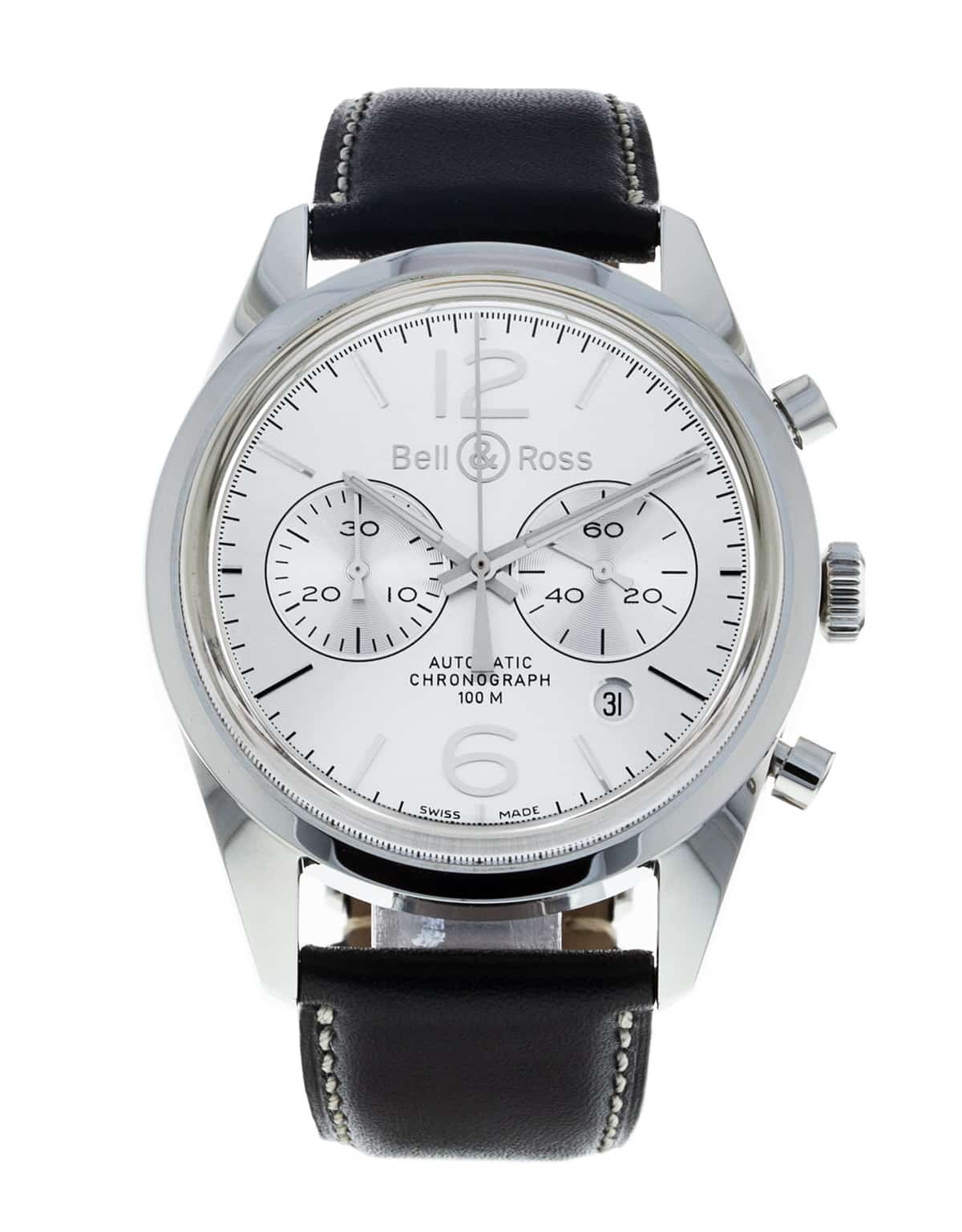 Bell and Ross Vintage 126 BRG126-WH-ST/SCR/2